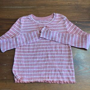 American Eagle Long Sleeve Cropped Tee